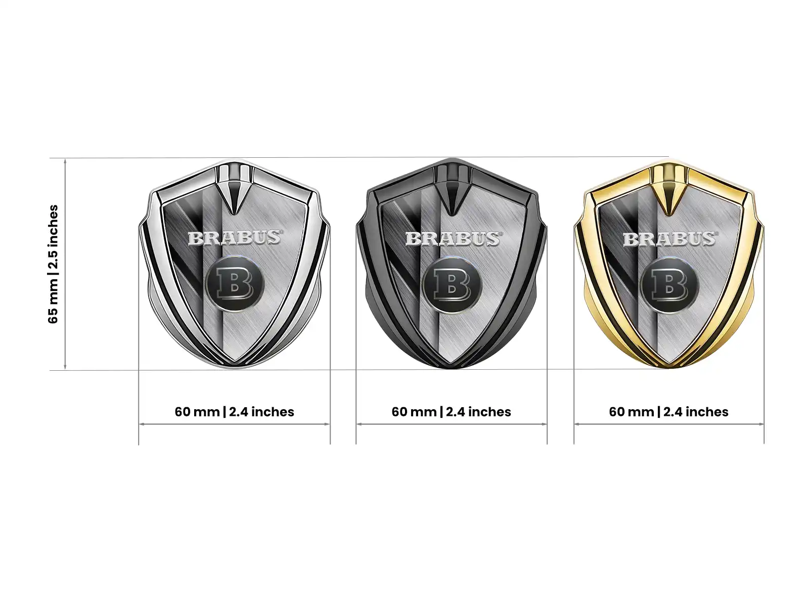 Brabus Emblem Metall Abzeichen High-End Stil Drift Design